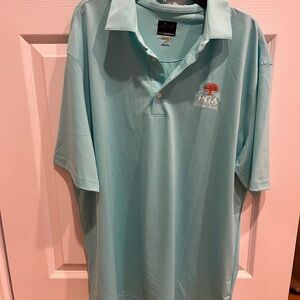 PGA Tour Men's Light Blue Polo Shirt